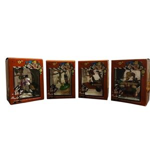 Lot of 4 VTG WarnerBrothers Christmas Ornament: Daffy Duck Bugs, Taz,Tweety#48B5